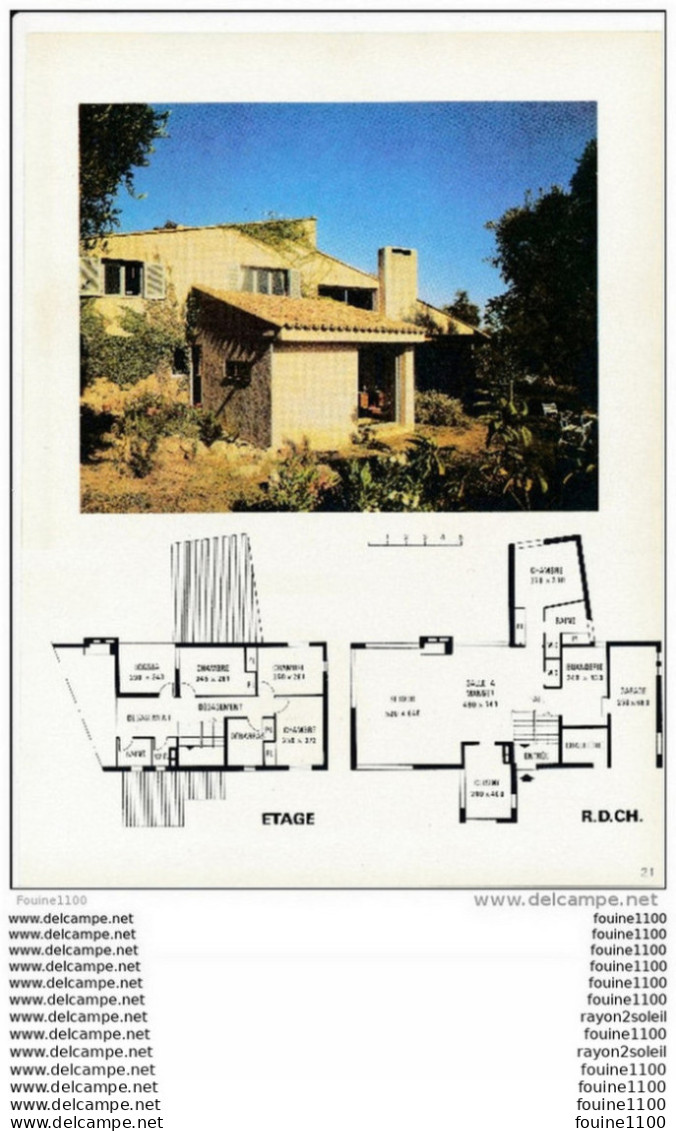 Architecture Plan / Photo D'une Villa / Maison Non Située ( Architecte A. DZALIAN à CABRIS ) - Architektur