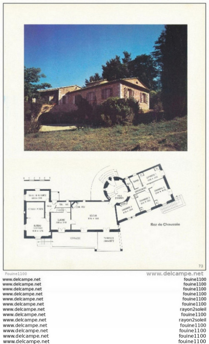 Plan / Photo D'une Villa / Maison Située Au Dessous De SAINT JEANNET ( Maître D'oeuvre Juillard à La Colle Sur Loup ) - Arquitectura