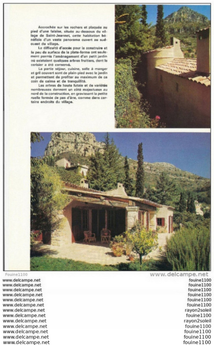 Plan / Photo D'une Villa / Maison Située Au Dessous De SAINT JEANNET ( Maître D'oeuvre Juillard à La Colle Sur Loup ) - Architectuur