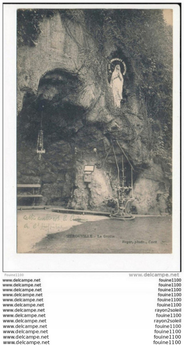 Carte De Hérouville La Grotte ( De Notre Dame De Lourdes ) ( Recto Verso ) - Herouville Saint Clair