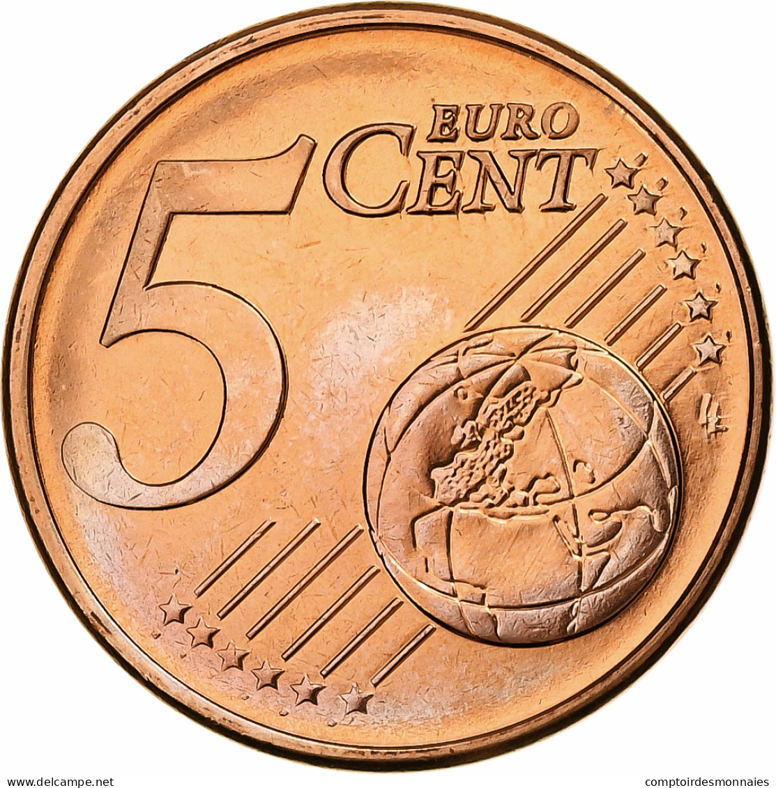 Grèce, 5 Euro Cent, 2008, Athènes, Cuivre Plaqué Acier, FDC, KM:183 - Grèce