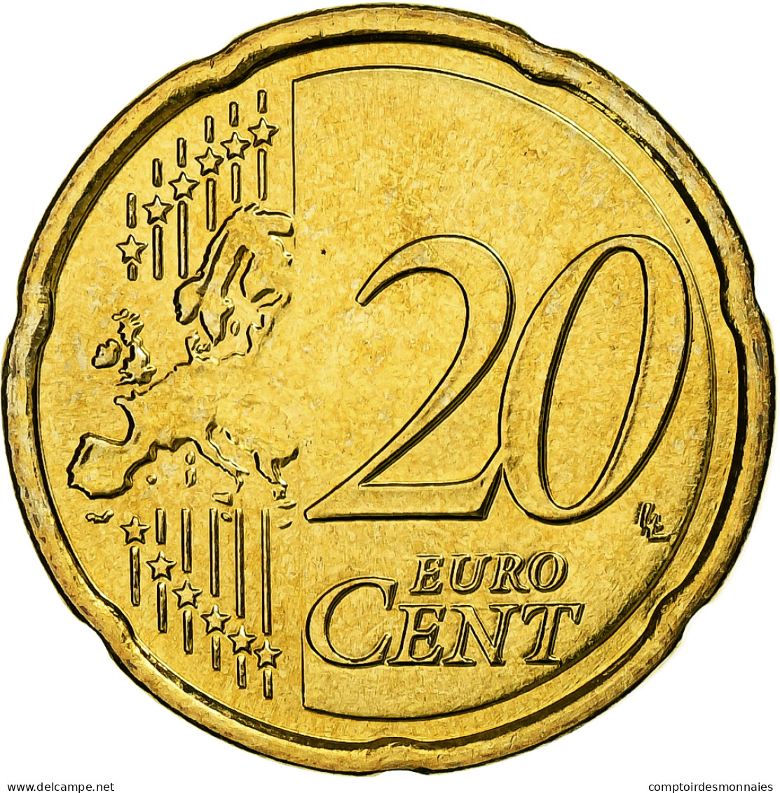 Grèce, 20 Euro Cent, 2008, Athènes, Laiton, FDC, KM:212 - Griekenland