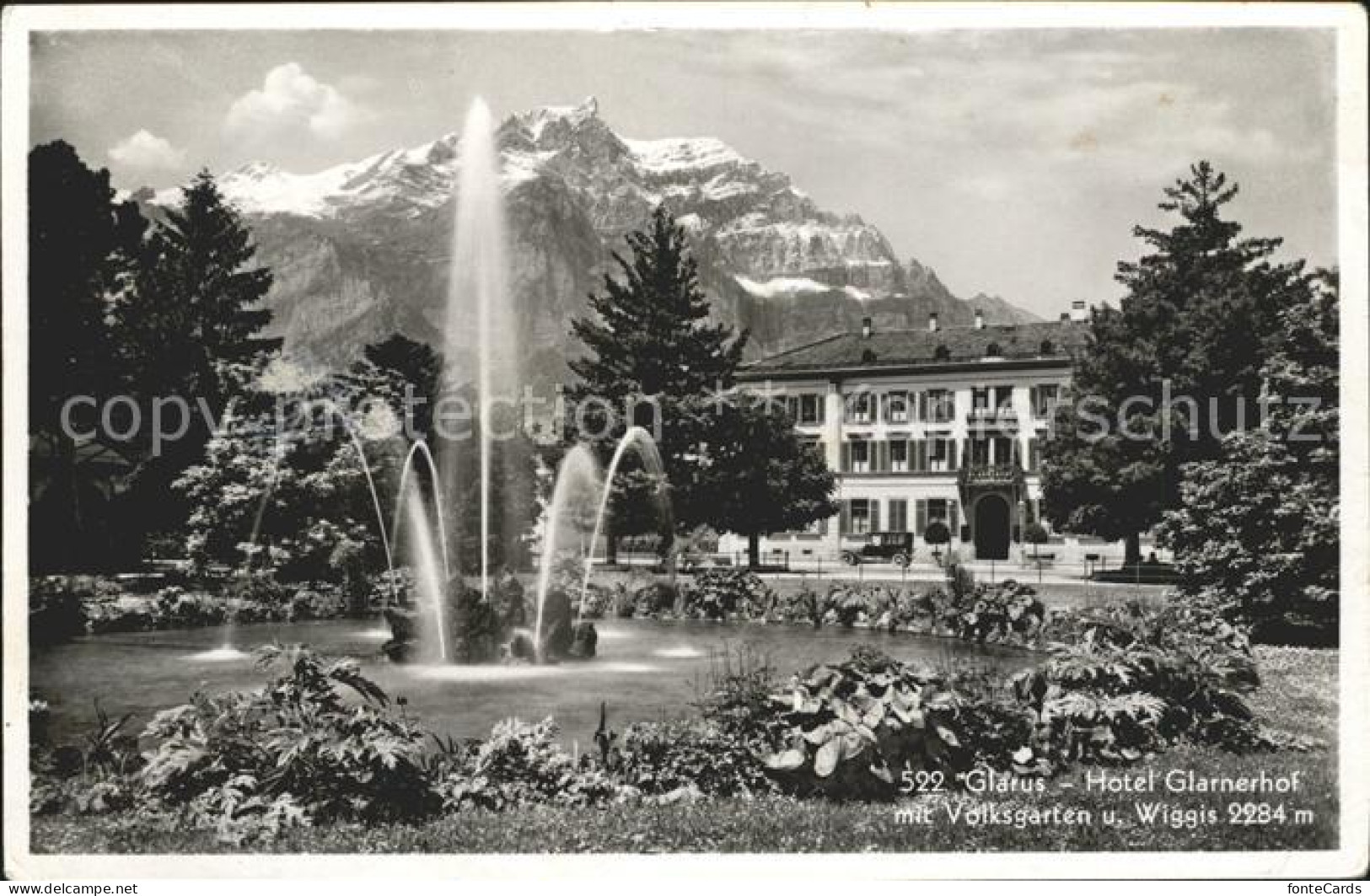 11758840 Glarus GL Hotel Glarnerhof Mit Volksgarten Und Wiggis Glarus - Other & Unclassified
