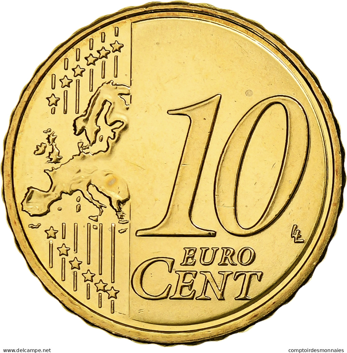 Finlande, 10 Euro Cent, 2010, Vantaa, Laiton, FDC, KM:126 - Finlandia