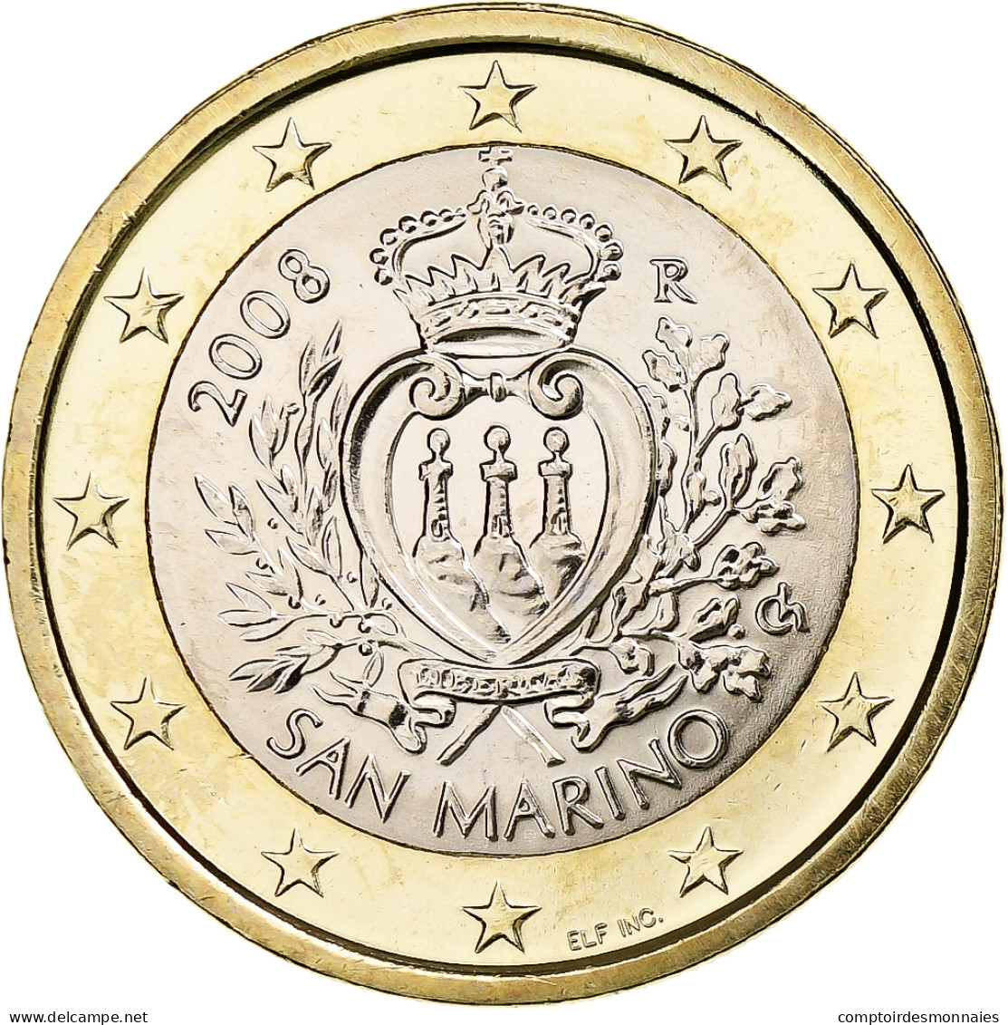 Saint Marin , Euro, 2008, Rome, Bimétallique, FDC, KM:485 - San Marino