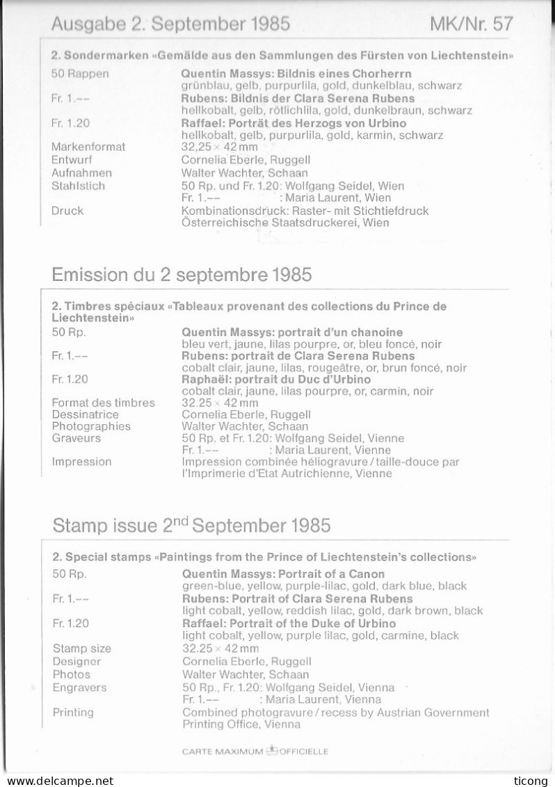 LIECHTENSTEIN 1992 - CARTE MAXIMUM BLOC FEUILLET PRINCE ET PRINCESSE, OBLITERATION 1ER JOUR VADUZ  1ER JUIN 1992, A VOIR - Brieven En Documenten