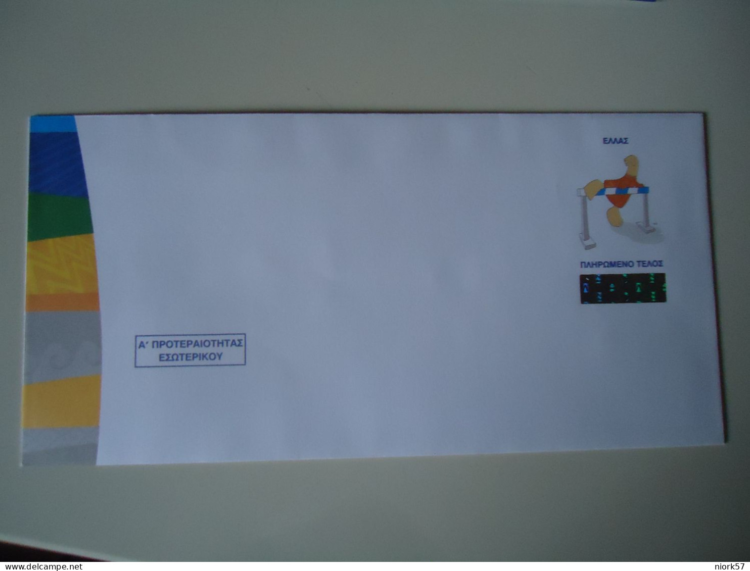 GREECE  MNH PREPAID COVER MASCOTS OLYMPIC GAMES ATHENS 2004 ATHLETICS - Sommer 2004: Athen