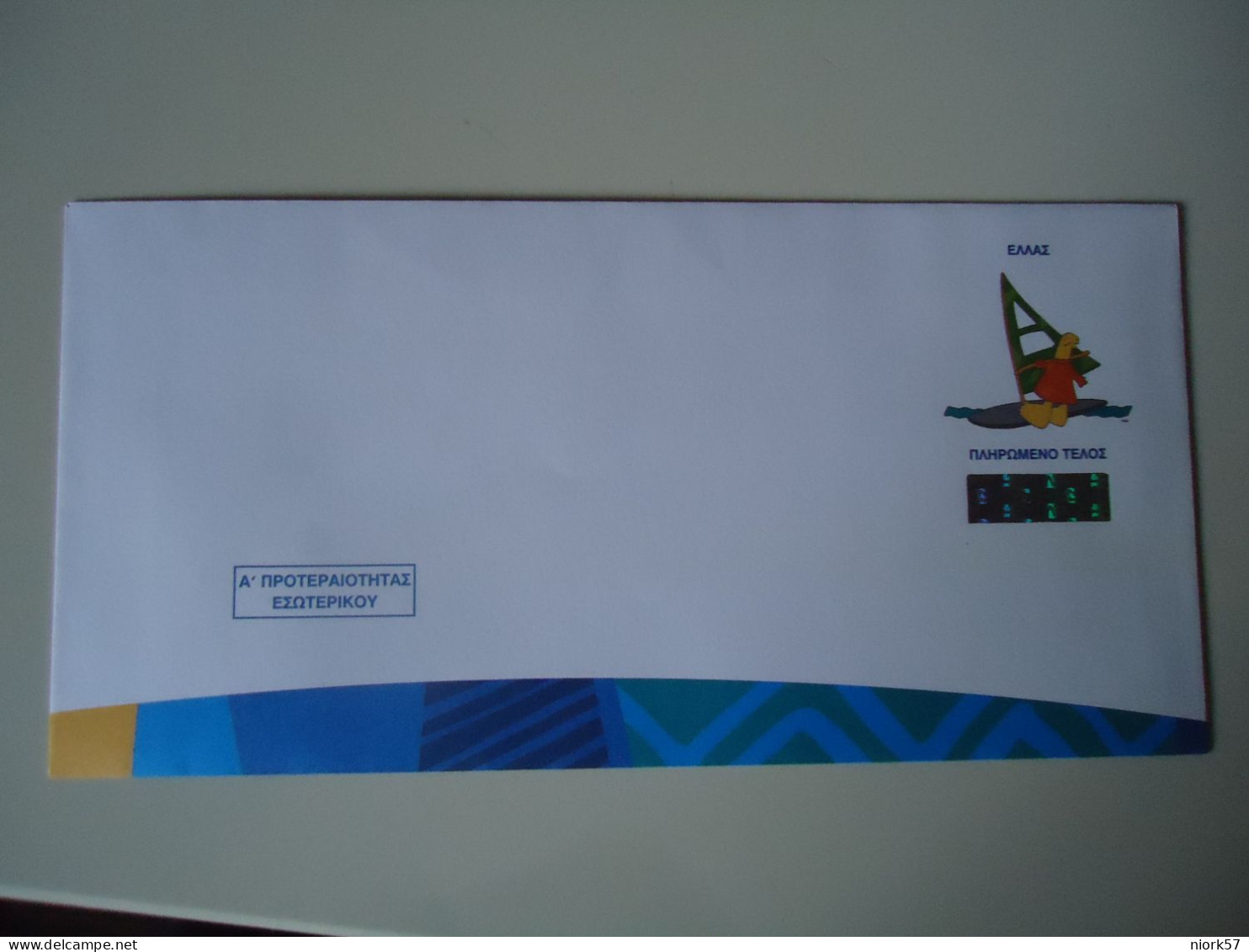 GREECE  MNH PREPAID COVER MASCOTS OLYMPIC GAMES ATHENS 2004 SAILING - Summer 2004: Athens