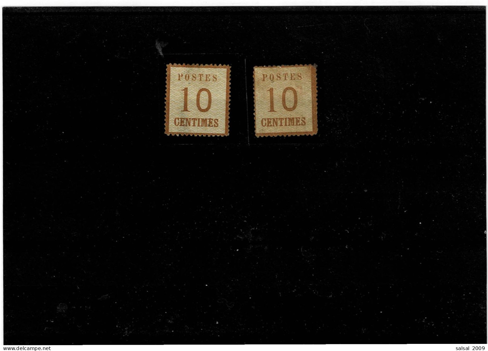 FRANCE ,ALSAZIA-LORENA ,2 Pezzi Nuovi MH ,REIMPRESSI ,qualche Difetto - Unused Stamps