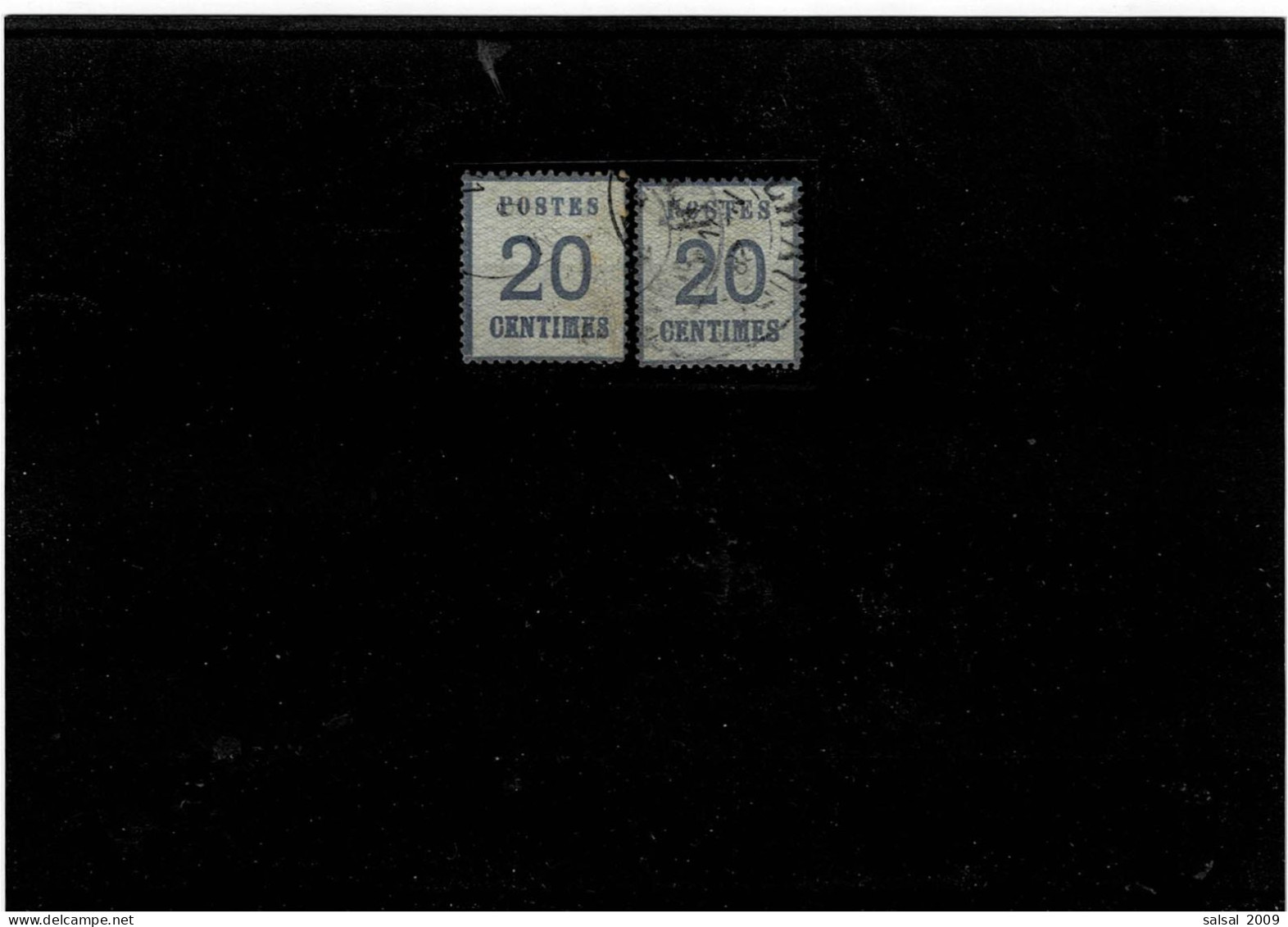 FRANCE ,ALSAZIA-LORENA ,2 Pezzi Usati ,qualita Splendida - Used Stamps