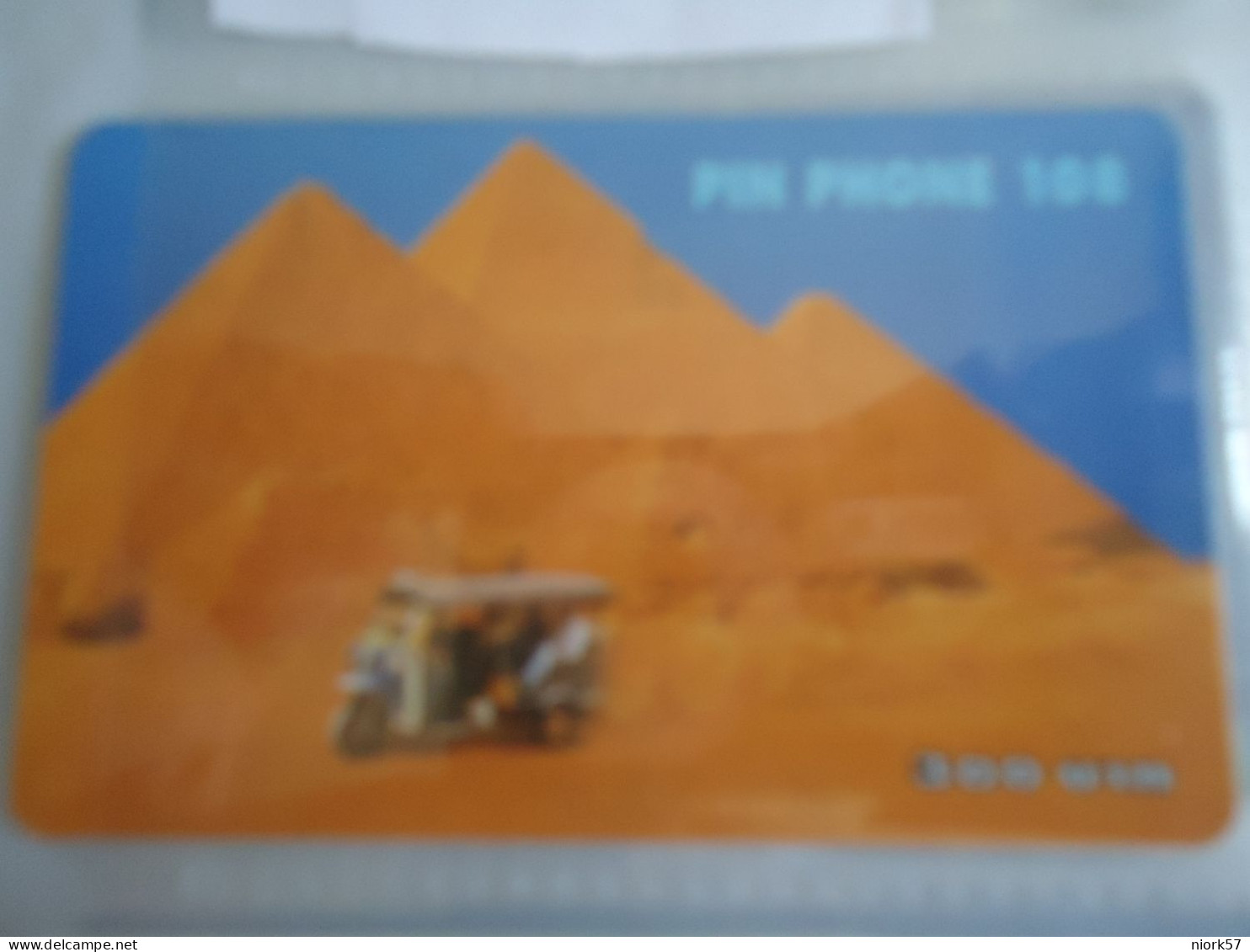 THAILAND USED CARDS PIN 108 WORLD HERITAGES  EGYPT PYRAMIDES - Paysages