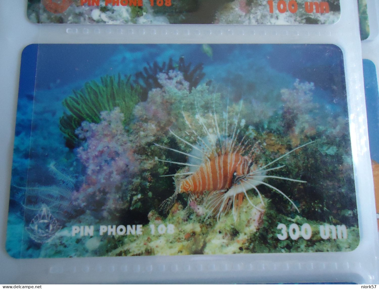 THAILAND USED CARDS PIN 108 FISH FISHES -300 - Fische