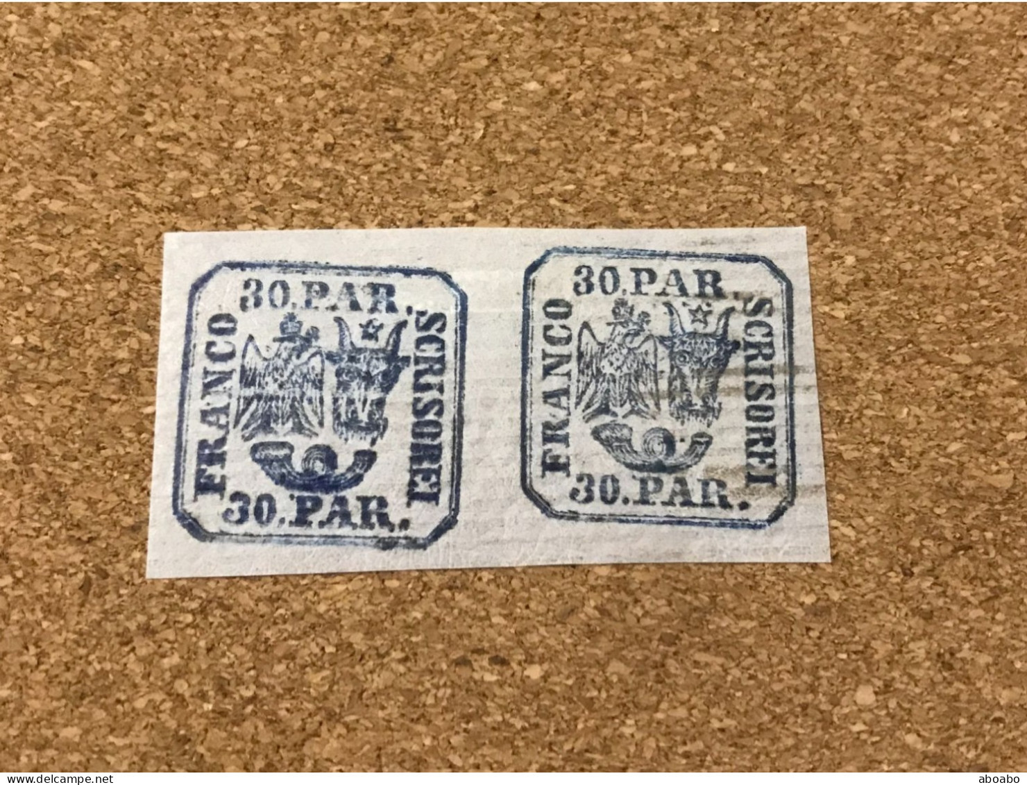 Rumänisches Briefmarken 30 Par 2 Block  --- 5/22 - 1858-1880 Moldavia & Principality