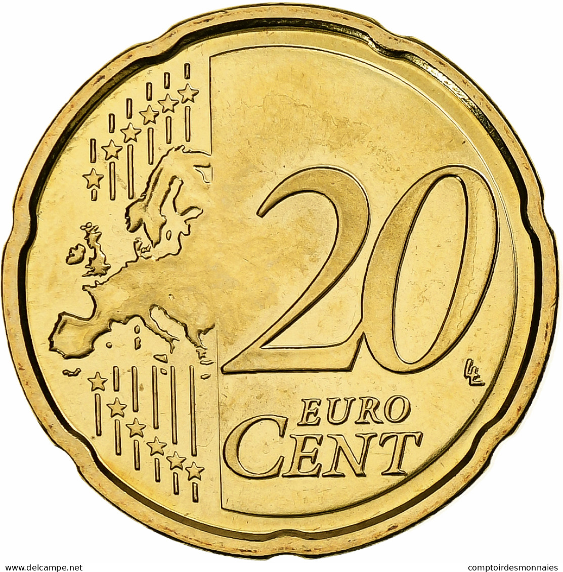 Chypre, 20 Euro Cent, 2009, Laiton, FDC, KM:82 - Chypre
