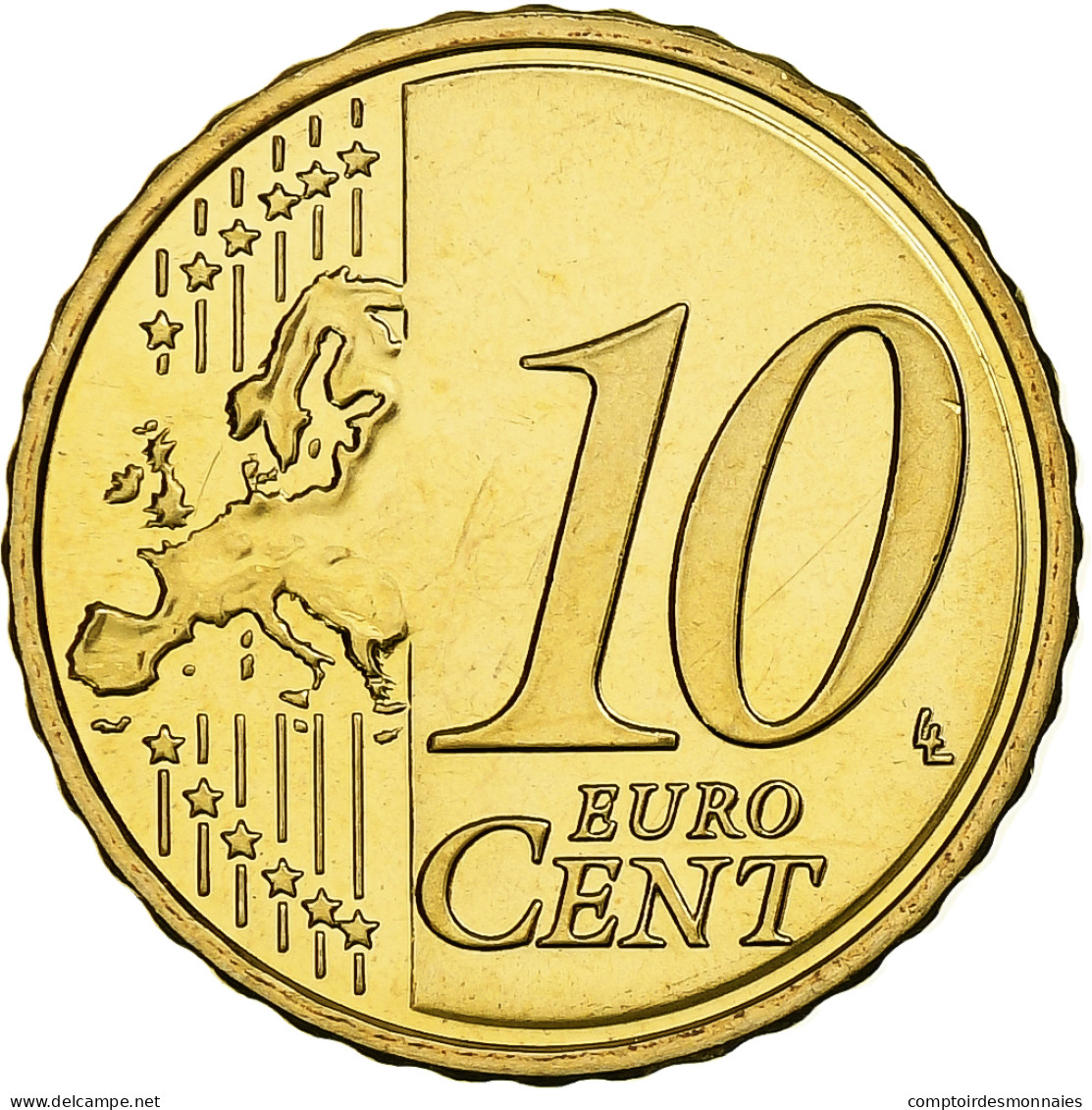 Chypre, 10 Euro Cent, 2009, Laiton, FDC, KM:81 - Cyprus