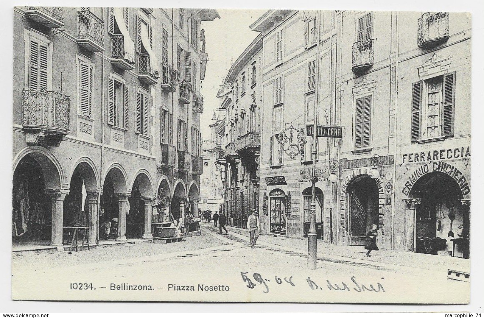 TESSIN BELLINZONA  PIAZZA NOSETTO SUISSE HELVETIA - Bellinzone