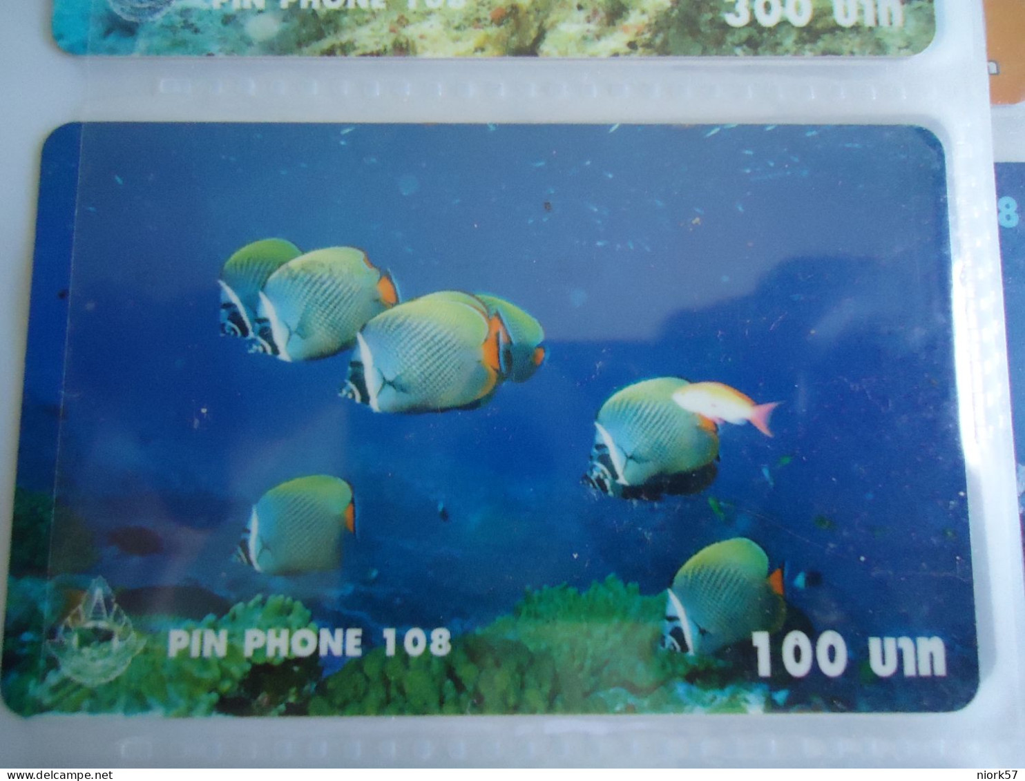 THAILAND  CARDS PIN 108  FISH FISHES  MARINE LIFE - Poissons