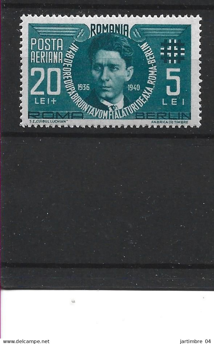 1940 ROUMANIE PA 31** Codreanu - Unused Stamps