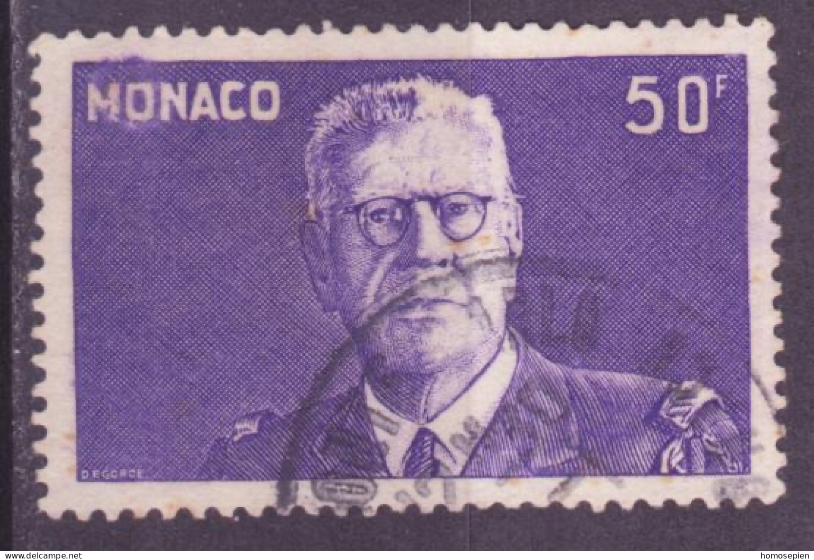 Monaco 1943 Y&T N°264 - Michel N°246 (o) - 50f Prince Louis II - Used Stamps