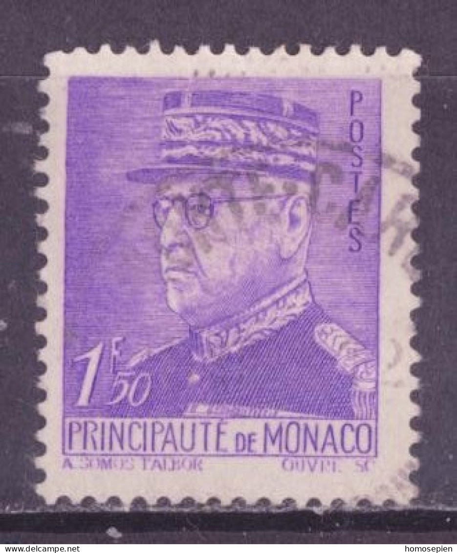 Monaco 1941-42 Y&T N°230 - Michel N°262 (o) - 1,50f Prince Louis II - Gebraucht