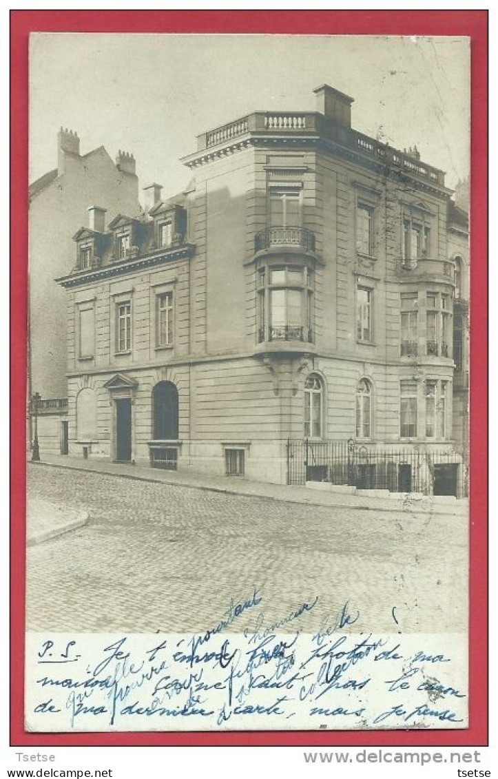 Ixelles - Immeuble, Rue Vilain XIII - Carte Photo - 1919  ( Voir Verso ) - Elsene - Ixelles