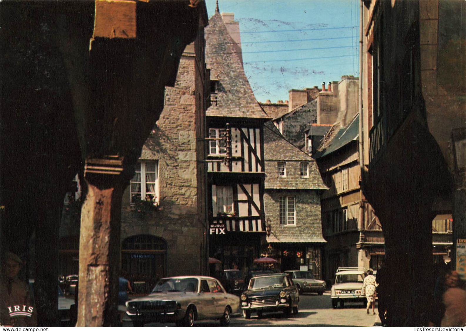 FRANCE - Dinan - Cité Médiévale - Vieilles Maisons Rue De L'Apport - Carte Postale - Dinan