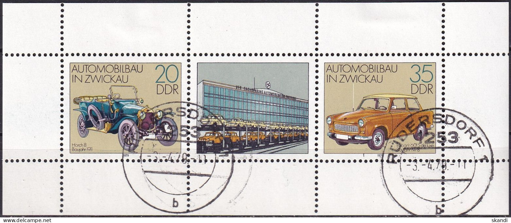 DDR 1979 Mi-Nr. 2412/13 Kleinbogen O Used - Aus Abo - 1971-1980