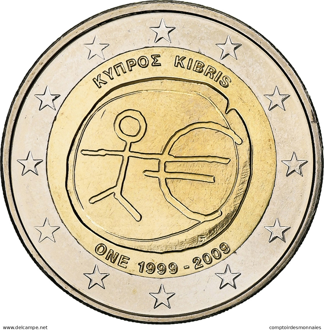 Chypre, 2 Euro, 2009, Bimétallique, FDC, KM:89 - Cyprus