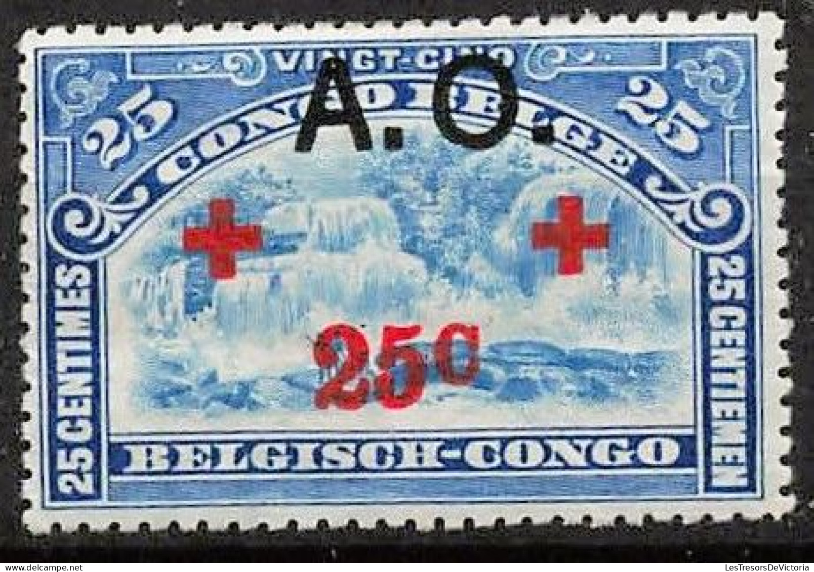 Timbres - Ruanda urundi - 1918 - COB 36/44*  Croix rouge - Cote 150