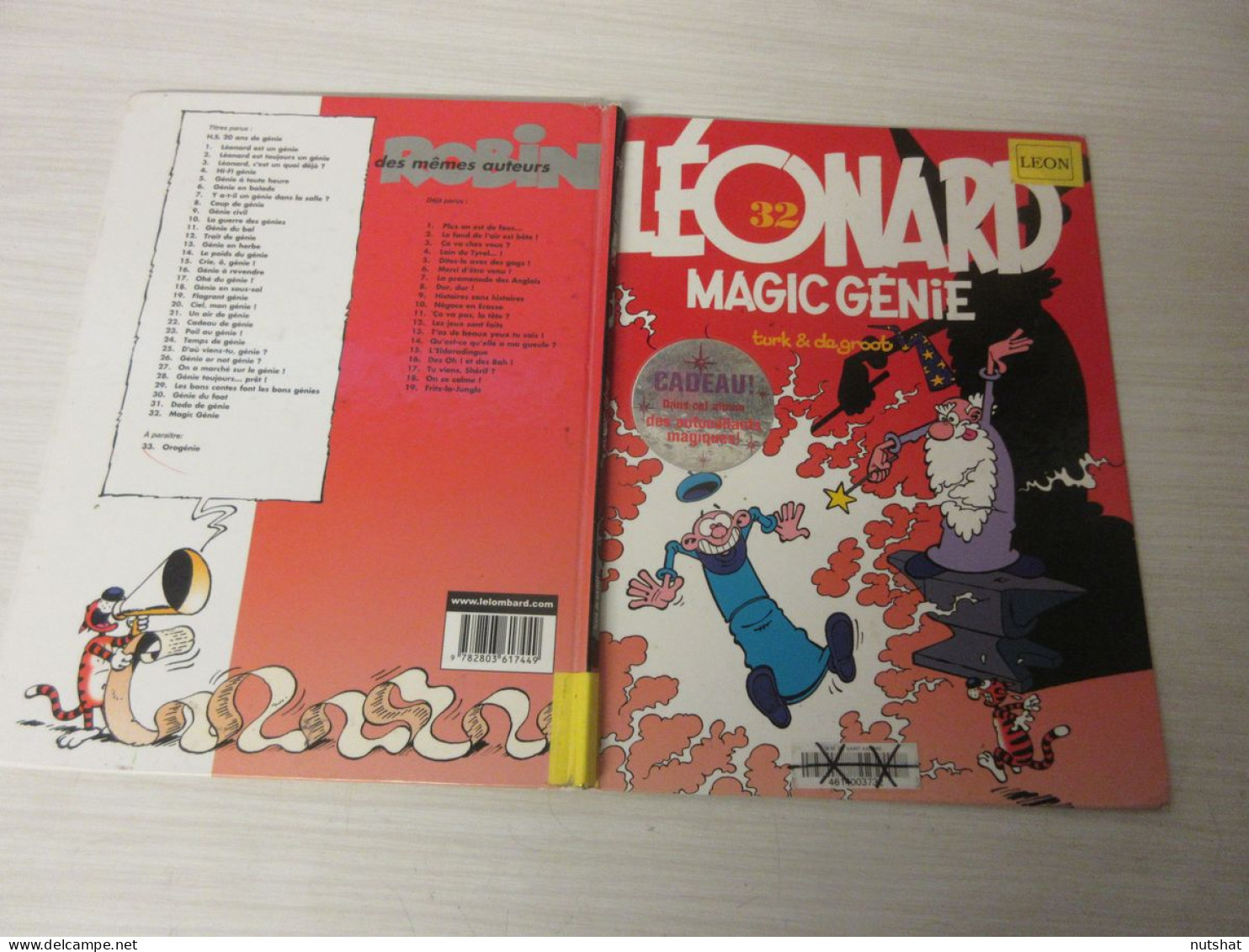 BD LEONARD 32 - MAGIC GENIE - TURK De GROOT - 2002 - Editions Le Lombard.        - Léonard