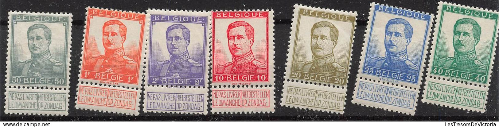 Timbre - Belgique - 1912 - COB 108/22* ) Lion Debout Et Albert 1er - Cote 175,75 - Autres & Non Classés