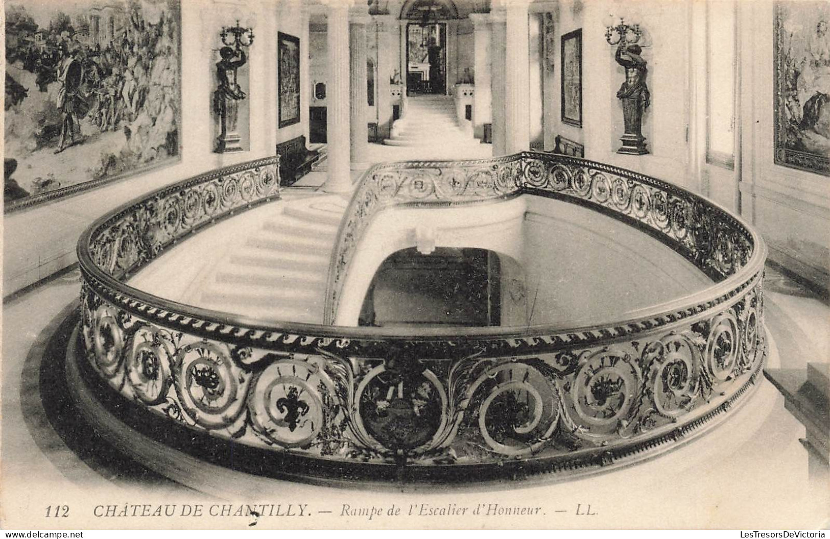 FRANCE - Chantilly - Château De Chantilly - Rampe De L'escalier D'honneur - Carte Postale Ancienne - Chantilly