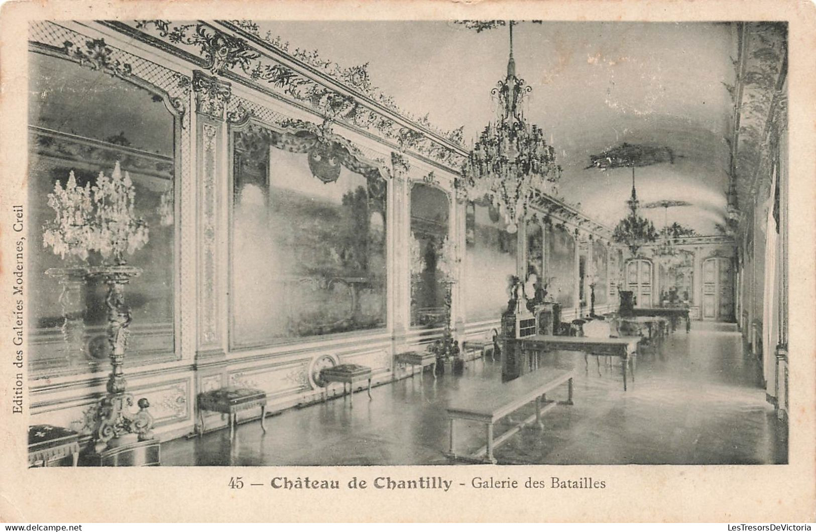 FRANCE - Château De Chantilly - Galerie Des Batailles - Carte Postale Ancienne - Chantilly