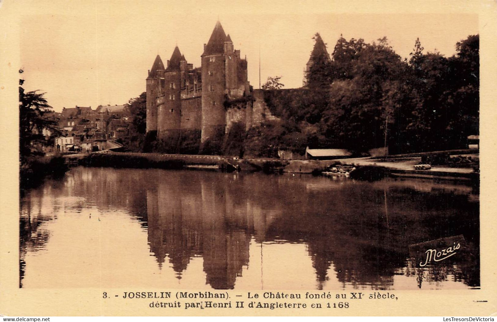 FRANCE - Josselin (Morbihan) - Le Château Fondé Au XIè Siècle Détruit Par Henri II D'Angleterre - Carte Postale - Josselin