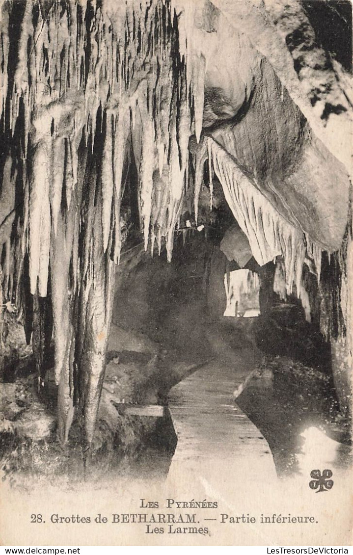 FRANCE - Grottes De Betharram - Partie Inférieure - Les Larmes - Carte Postale Ancienne - Lestelle-Bétharram