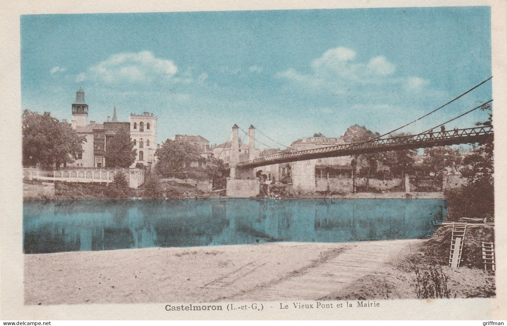 CASTELMORON LE VIEUX PONT ET LA MAIRIE TBE - Castelmoron