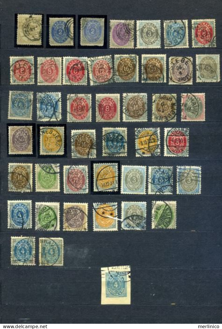 Denmark - Classic Stamps - 7 Pages - Sammlungen