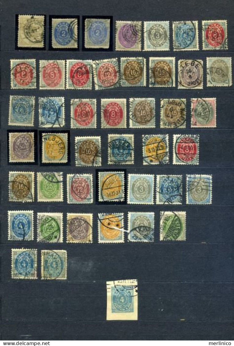 Denmark - Classic Stamps - 7 Pages - Collezioni