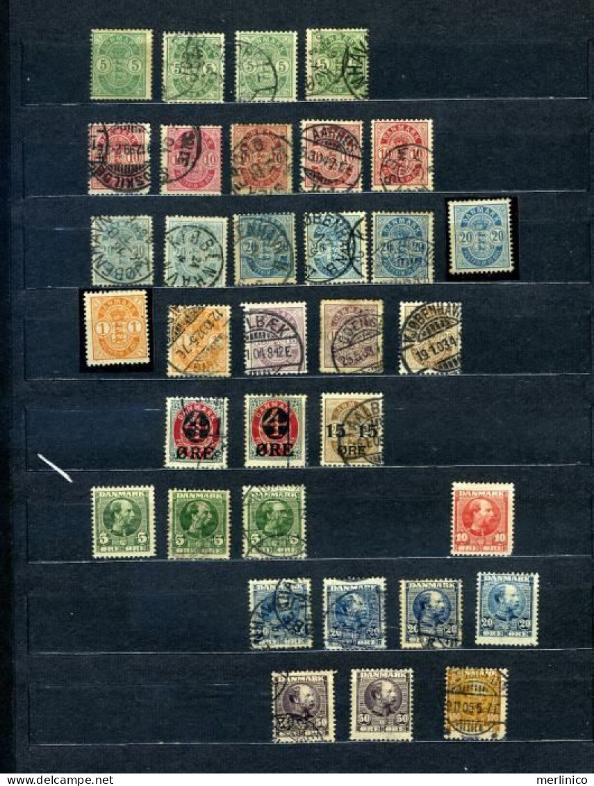 Denmark - Classic Stamps - 7 Pages - Sammlungen