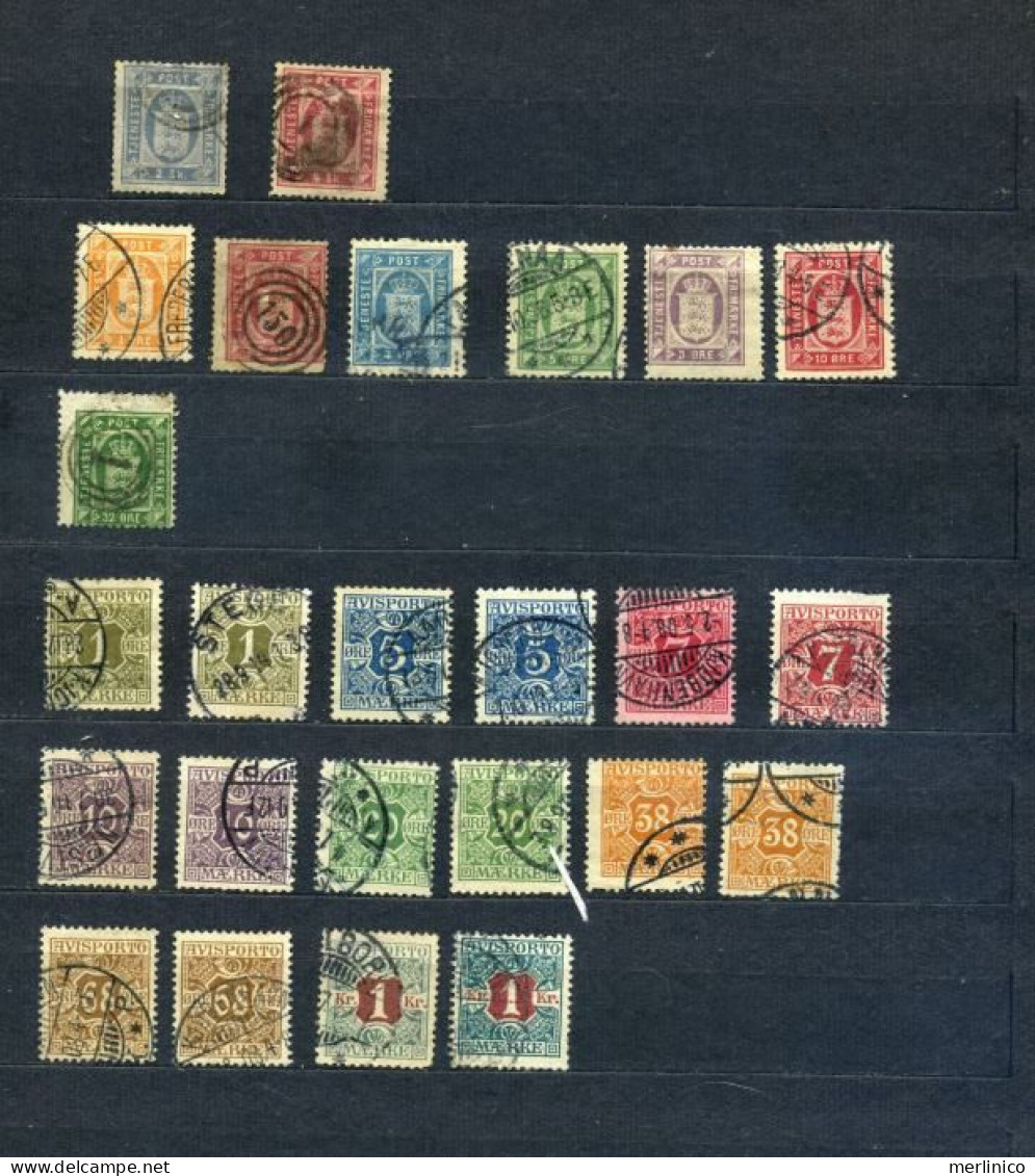 Denmark - Classic Stamps - 7 Pages - Collections
