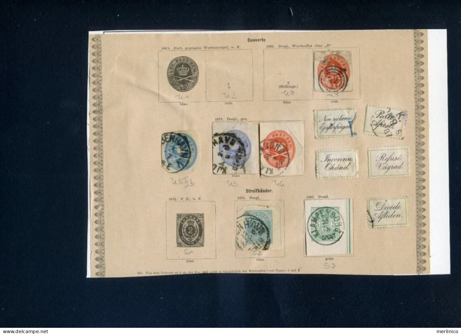 Denmark - Classic Stamps - 7 Pages - Verzamelingen