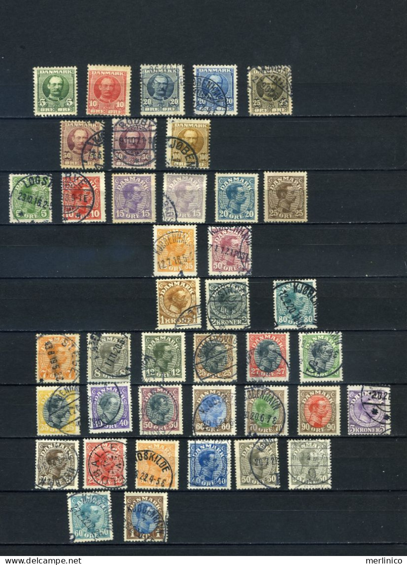 Denmark - classic stamps - 7 pages