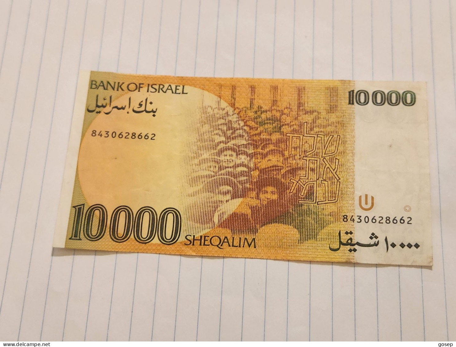 Israel-10.000 SHEKALIM-GOLDA MEIR-(1982-1986)(489)(BLACK-NUMBER)-(8430628662)-XXF-bank Note - Israël