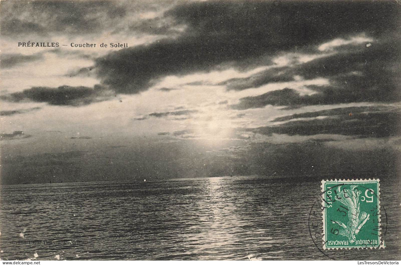 FRANCE - Préfailles - Coucher De Soleil - Carte Postale Ancienne - Préfailles