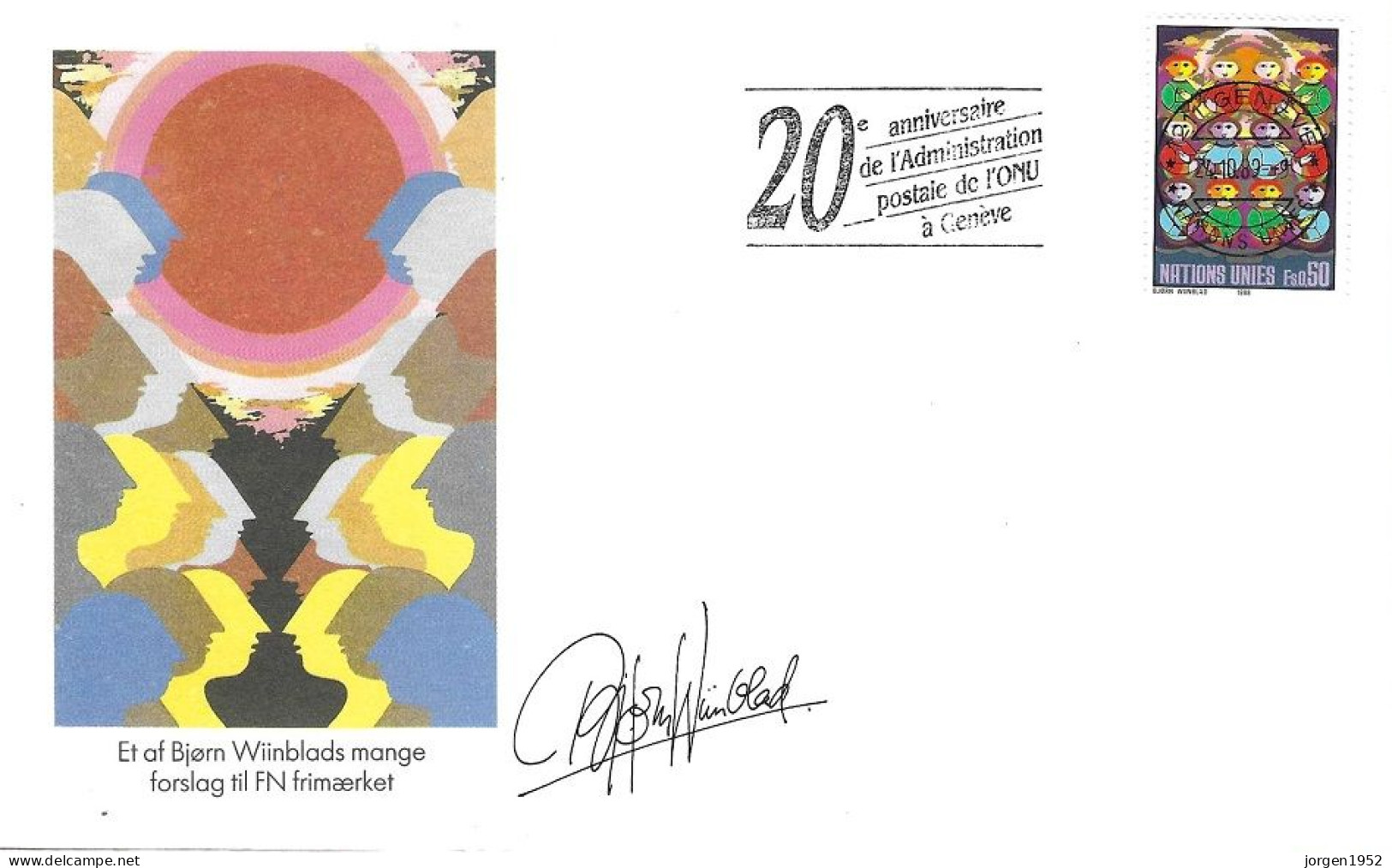 GENEVE # LETTER FROM 1988 - Covers & Documents