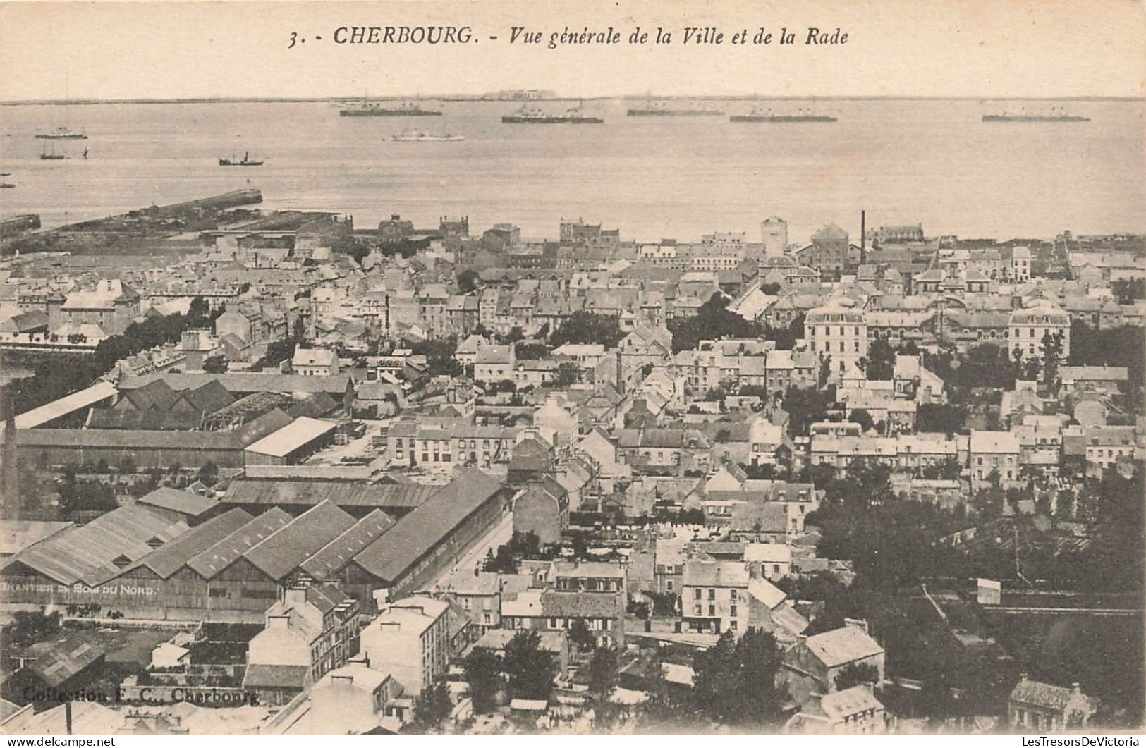 FRANCE - Cherbourg - Vue Générale De La Ville Et De La Rade - Carte Postale Ancienne - Cherbourg