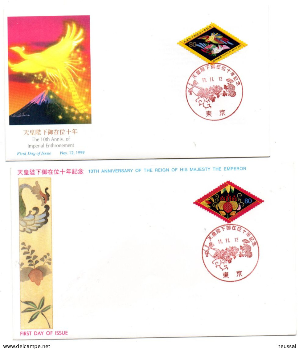 2 Sobres De Primer Dia Japon 1999 - FDC