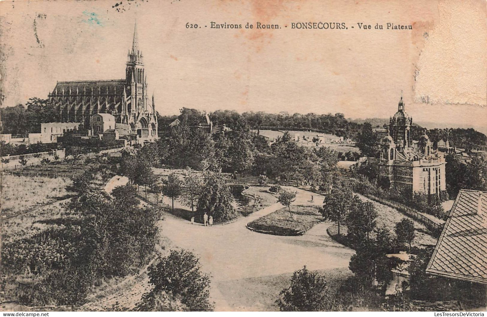 FRANCE - Environs De Rouen - Bonsecours - Vue Du Plateau - Carte Postale Ancienne - Rouen
