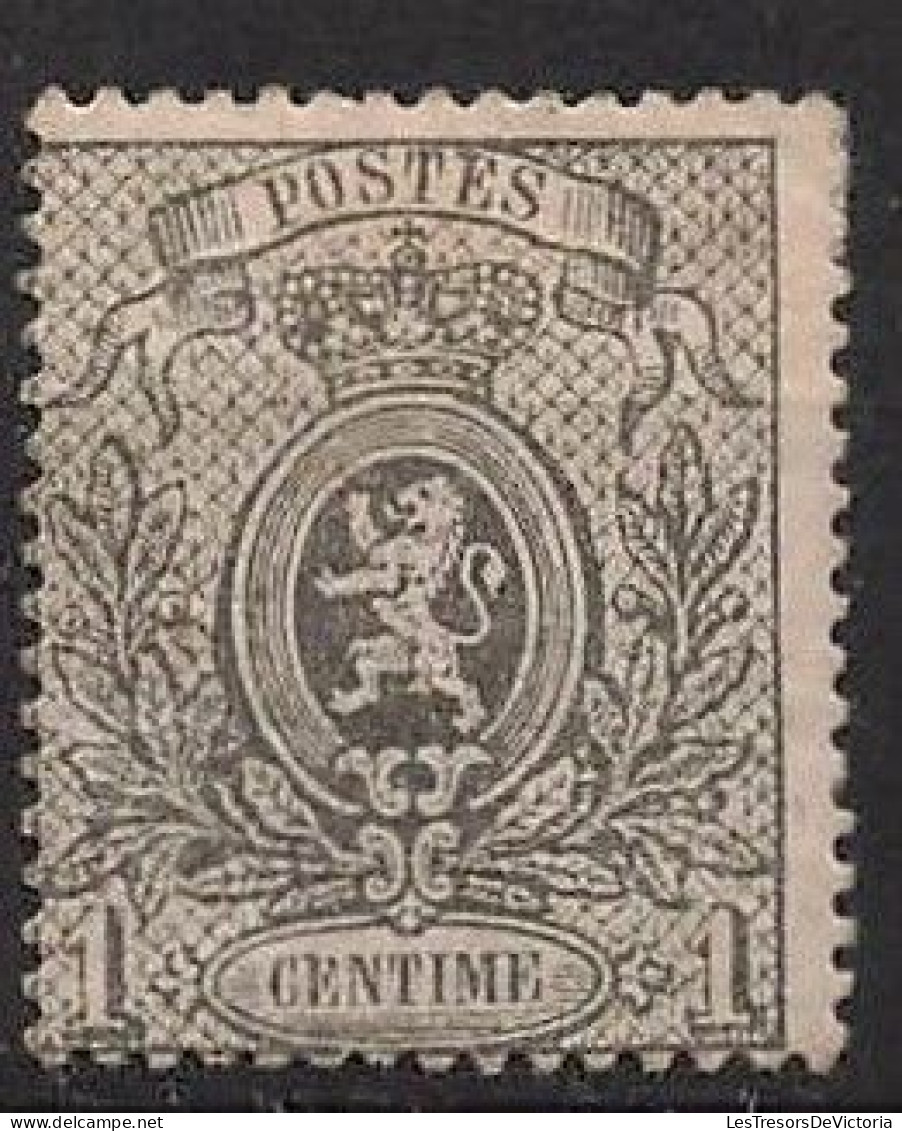 Timbre - Belgique - 1867 - COB 23A* - Dentelure 15 - Cote 63 - 1866-1867 Coat Of Arms