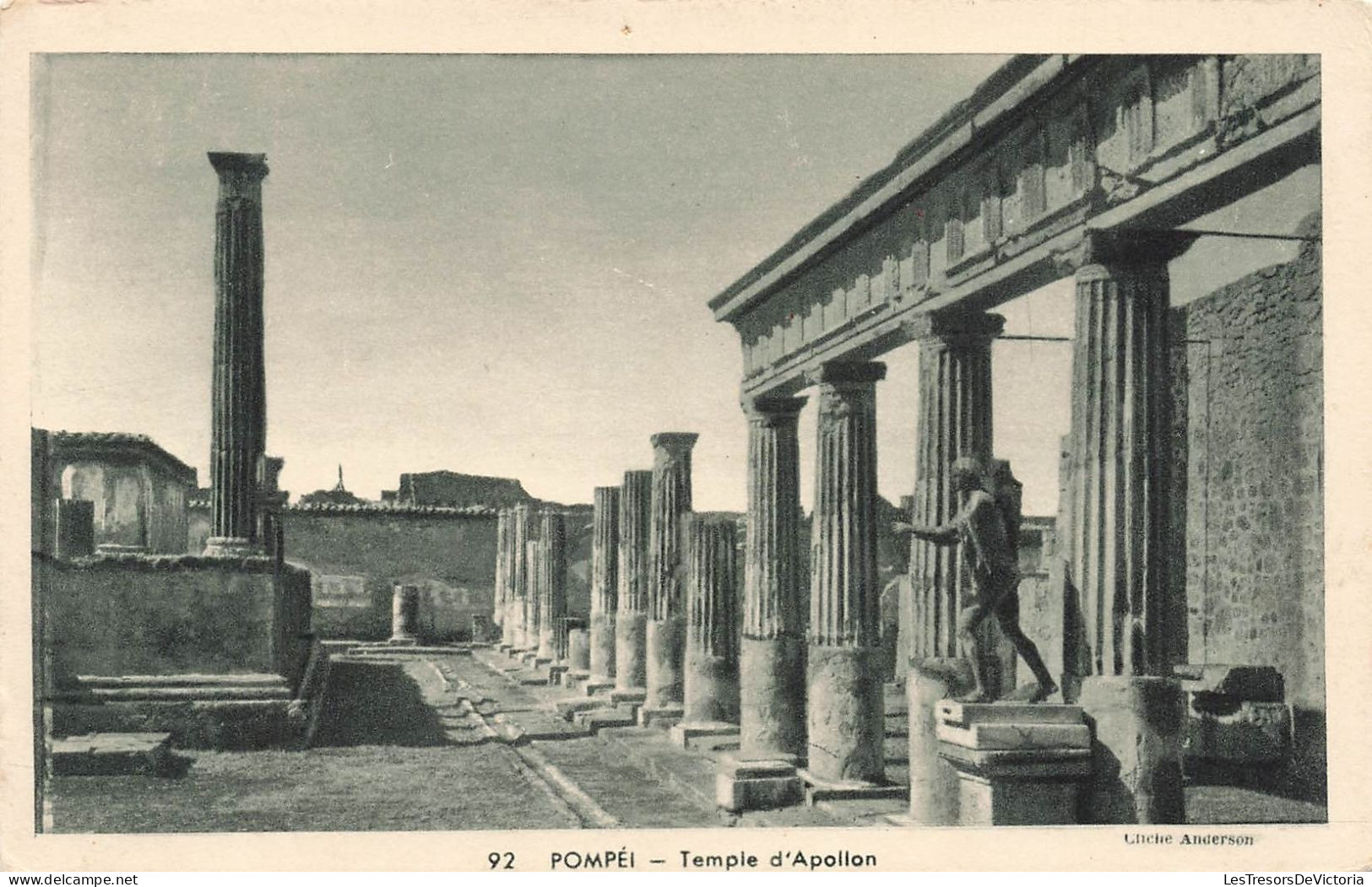 ITALIE - Pompéi - Temple D'Apollon - Carte Postale Ancienne - Pompei